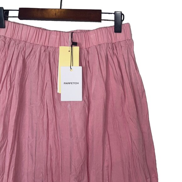 Tout a Coup Pink A-Line Tiered Midi Skirt - Size M - New with Tags - Picture 1 of 5